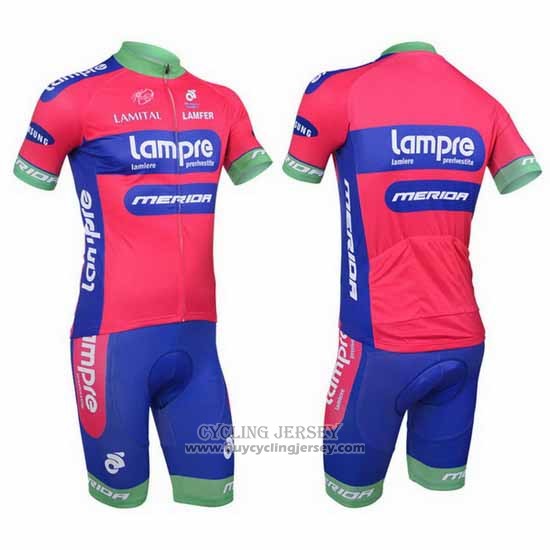 2013 Jersey Lampre Merida Pink And Sky Blue